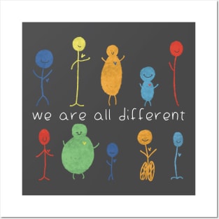 We’re all different Posters and Art
